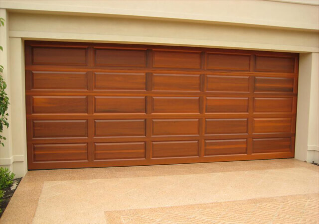 Custom Cedar Sectional Garage Door