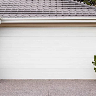 White sectional Gliderol garage door installed on a residential home in Dandenong, VIC.