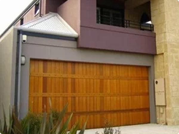 Gliderol timber sectional garage door installed on a residential home in Dandenong, VIC.